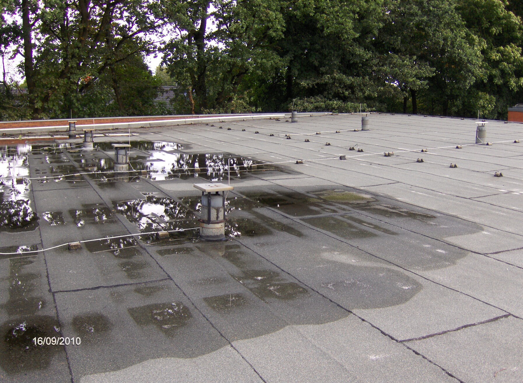 Asbesthaus - Site of discovery: Cover made of roofing, tar cardboard, bitumen web | © 2019, CRB Analyse Service GmbH | © CRB Analyse Service GmbH