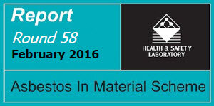 Informe del laboratorio de protección sanitaria 58: amianto en materiales Esquema | © Health Safety Labaratory
