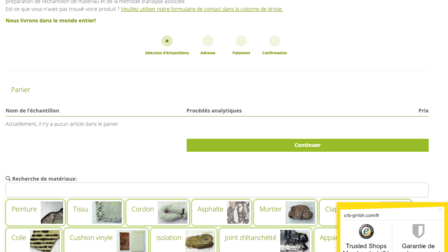 Sello Trusted Shop: la tienda CRB-Asbest-Analyse-Shop ha sido verificada. | © CRB Analysis Service GmbH
