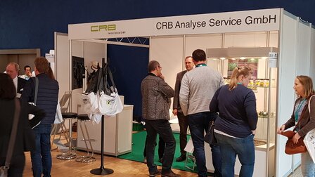 Stand de CRB Analyse Service GmbH en la feria DCONex 2019 | © CRB Analyse Service GmbH