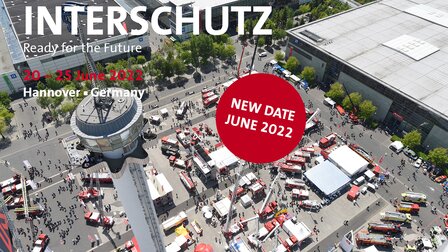 Vista aérea de la feria de Hannover: anuncio del traslado de Interschutz 2021, la feria líder en materia de bomberos, servicios de rescate, protección civil y seguridad. | © Deutsche Messe AG