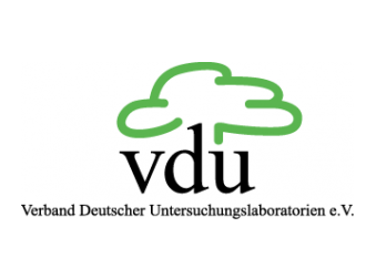 Logotipo de la Asociación Alemana de Laboratorios de Análisis (Verband deutscher Untersuchungslaboratorien e.V.). | © Asociación Alemana de Laboratorios de Análisis (Verband deutscher Untersuchungslaboratorien e.V.).