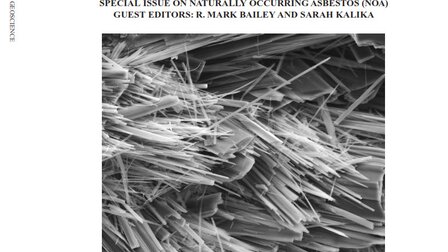 Portada de la edición especial de la revista Journal of Environmental and Engineering Geoscience (E&EG) dedicada al tema «Amianto natural (NOA)». | © Journal of Environmental and Engineering Geoscience (E&EG) 