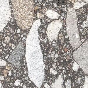Anima in asfalto a sezione trasversale, larghezza immagine 4 cm | © CRB Analysis Service GmbH