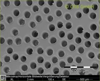 Filtre nucléopores pour la dialyse