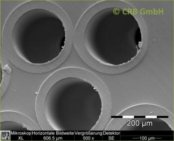Filtre nucléopores pour la dialyse