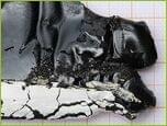 Asbestos bearing sealing masses